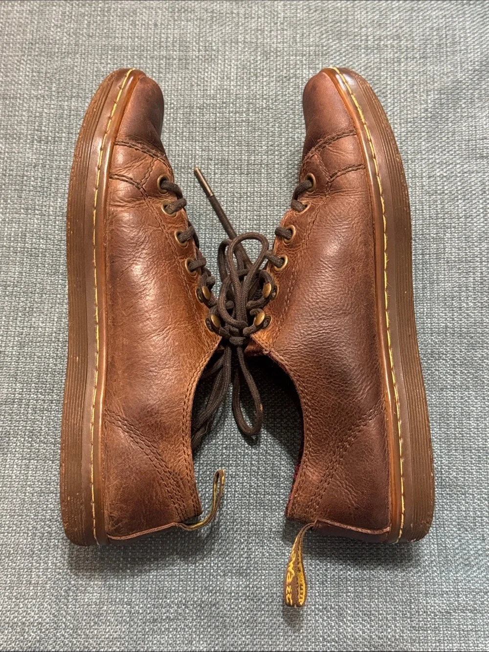 Dr. Martens Samira Lace-Up Shoes Women's Size 7 Brown Leather AW004 Vintage
